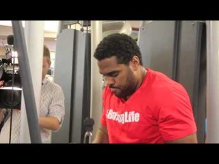 EDDIE CHAMBERS (WITH PETER FURY) MEDIA WORKOUT AHEAD OF JULY 26 - 'PHONES 4 U' SHOW