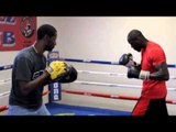 KNOCKOUT KING DEONTAY WILDER EXPLOSIVE PAD WORKOUT WITH X2 WORLD CHAMPION