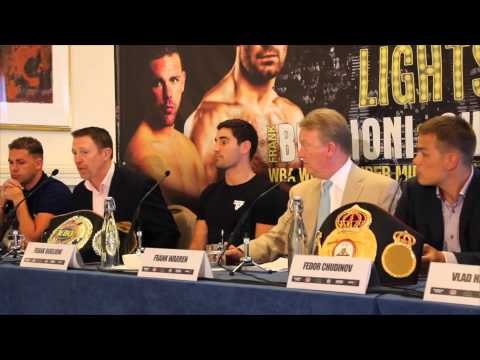 FEDOR CHUDINOV v FRANK BUGLIONI OFFICIAL PRESS CONFERENCE WITH FRANK WARREN, BILLY JOE SAUNDERS