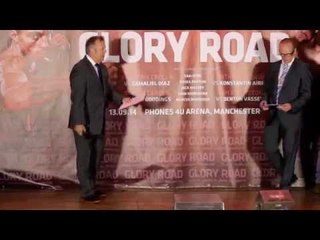 ANTHONY CROLLA v GAMALIEL DIAZ OFFICIAL WEIGH IN & HEAD TO HEAD IN MANCHESTER / MATCHROOM SPORT