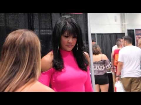 FORMER FEMALE WORLD CHAMPION MIA ST.JOHN MEETS THE FANS @ BOXING EXPO IN LAS VEGAS