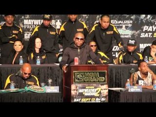 FLOYD MAYWEATHER v MARCOS MAIDANA 2 - FULL POST FIGHT PRESS CONFERENCE / MAYHEM