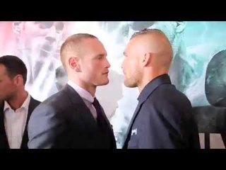 GEORGE GROVES v CHRISTOPHE REBRASSE HEAD TO HEAD @ FINAL PRESS CONFERENCE / RETURN OF THE SAINT