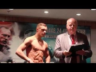 RICKY BOYLAN v KAROLY LAKATOS - OFFICIAL WEIGH FROM WEMBLEY - RETURN OF THE SAINT