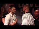 NATHAN CLEVERLY v TONY BELLEW INTENSE @ HEAD TO HEAD @ PRESS CONFERENCE / REPEAT OR REVENGE