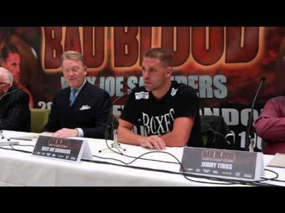 BILLY JOE SAUNDERS & FRANK WARREN PRESS CONFERNCE - ON THE CHRIS EUBANK JNR CONTRACT SITUATION