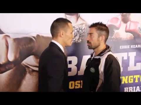 JOSH WARRINGTON v DAVID DIELI HEAD TO HEAD @ FINAL PRESS CONFERENCE / BATTLE LINES