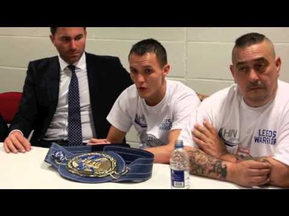 EDDIE HEARN & JOSH WARRINGTON POST FIGHT PRESS CONFERENCE / WARRINGTON v DIELI