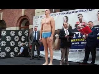 SIMON VALLILY v JIRI SVACINA - OFFICIAL WEIGH IN FROM LEEDS / BATTLE LINES / OCT 4TH 2014