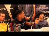 ANTHONY JOSHUA TALKS 1st TITLE FIGHT, POTENTIAL FIGHTS WITH DAVID HAYE, TYSON FURY & CHISORA IN 2015