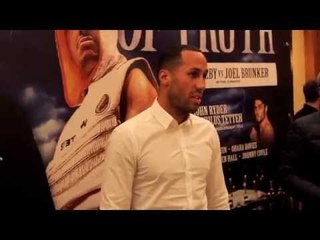 JAMES DeGALE POSES FOR THE MEDIA AFTER ANNOUNCE THA HE'LL FIGHT MARCO ANTONIO PERIBAN