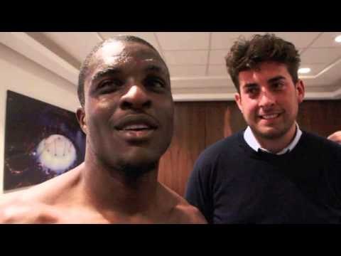 OHARA DAVIES (WITH 'ARG') REMIANS UNDEFEATED WITH 2nd ROUND STOPPAGE OVER HARRIS - POST FIGHT