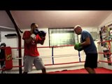 BRADLEY SKEETE EXPLOSIVE PAD WORKOUT WITH TRAINER AL SMITH @ iBOX GYM / iFL TV