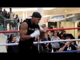 ANTHONY JOSHUA MBE SHADOW BOXING FOR THE PUBLIC IN HOME CITY OF WATFORD