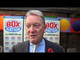 FRANK WARREN ON GAVIN v SKEETE / SAUNDERS v EUBANK JNR - 'NO CIRCUMSTANCES ARE WE GOING TO BRIGHTON'