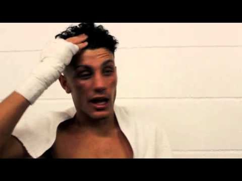 MICHAEL GOMEZ JNR POST FIGHT INTERVIEW WITH iFL TV TRAINEE SONNY DONNELLY @ LIVERPOOL'S ECHO ARENA