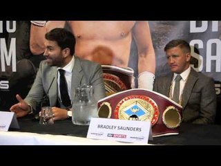 BRADLEY SAUNDERS SIGNS FOR MATCHROOM SPORT - FULL PRESS CONFERENCE (ST. JAMES PARK, NEWCASTLE)