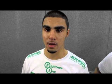 YUSUF SAFA AFTER HIS 1st 6 ROUND CONTEST @ GLOW BLUEWATER / HENNESSY SPORTS