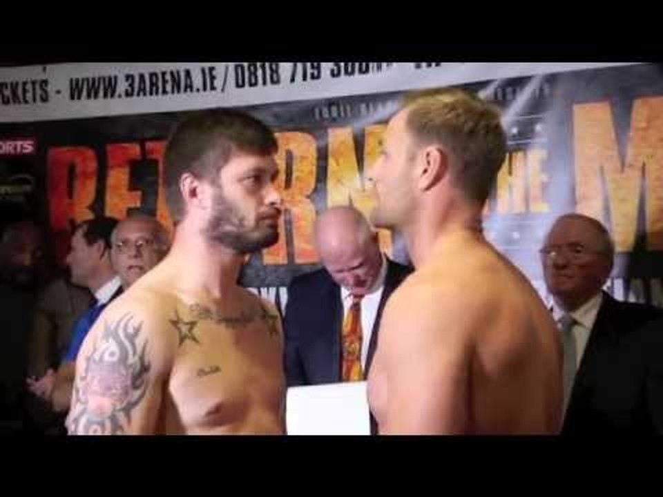 DAVID 'THE VIKING''  McGUIRE v PAUL MORRIS - OFFICIAL WEIGH IN FROM DUBLIN / RETURN OF THE MACK