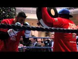 NATHAN CLEVERLY & DARREN WILSON PAD WORKOUT FOOTAGE IN CARDIFF / CLEVERLY v BELLEW 2