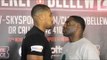 ANTHONY JOSHUA v MICHAEL SPROTT HEAD TO HEAD @ FINAL PRESS CONFERENCE / CLEVERLY v BELLEW 2