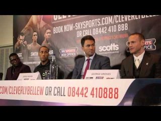 JAMES DeGALE v MARCO ANTONIO PERIBAN / GEORGE GROVES v DENIS DOUGLIN - PRESS CONFERENCE