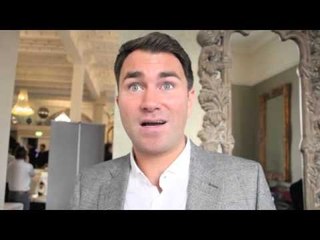 EDDIE HEARN - 'I WOULD LIKE TO SEE ANTHONY JOSHUA GET HIS CHIN TESTED BY MICHAEL SPROTT' - INTERVIEW