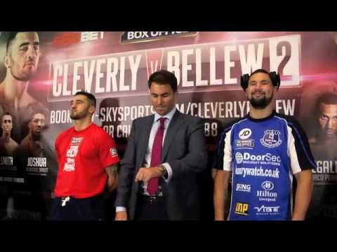 EDDIE HEARN COIN TOSSES FOR WHO WALKS WHEN FOR CLEVERLY v BELLEW FIGHT NIGHT