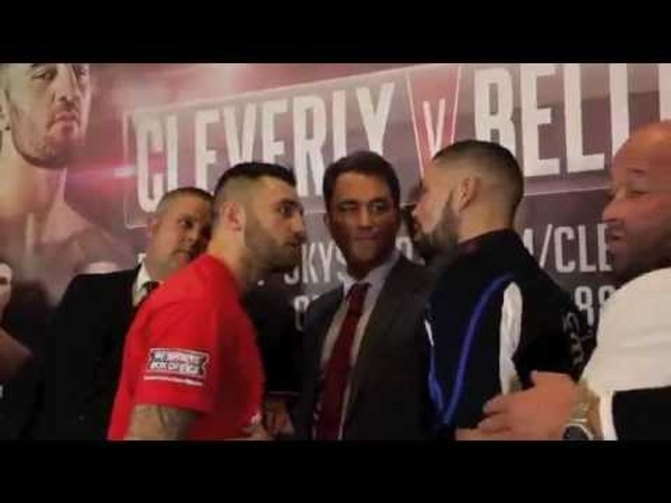 NATHAN CLEVERLY v TONY BELLEW HEATED HEAD TO HEAD @ FINAL PRESS CONFERENCE / REPEAT OR REVENGE