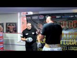 TYSON FURY EXPLOSIVE PAD WORKOUT WITH TRAINER PETER FURY / BAD BLOOD