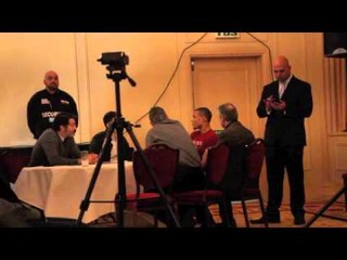 CHRIS EUBANK JNR & BILLY JOE SAUNDERS HAVE TURNED UP TO PRESS CONFERENCE & ARE IN THE SAME ROOM