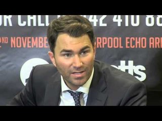 JAMES DeGALE POST FIGHT PRESS CONFERENCE WITH EDDIE HEARN / DeGALE v PERIBAN