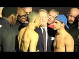BILLY JOE SAUNDERS v CHRIS EUBANK JNR - OFFICIAL WEIGH IN FROM EMPIRE CINEMA - LONDON / BAD BLOOD