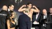 FRANK BUGLIONI v ANDREW ROBINSON - OFFICIAL WEIGH IN FROM EMPIRE CINEMA (LONDON) / BAD BLOOD