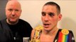 POST FIGHT LIAM WALSH WINS BRITISH TITLE WITH EMPHATIC VICTORY OVER GARY SYKES / WALSH v SYKES