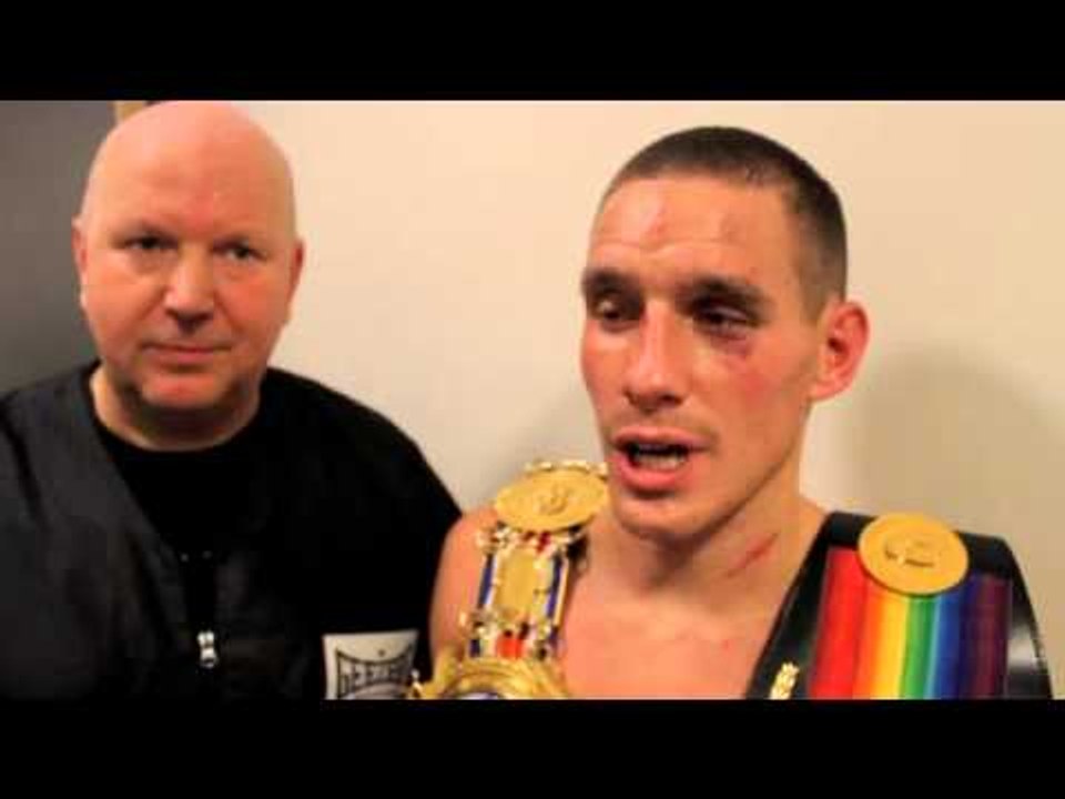 POST FIGHT LIAM WALSH WINS BRITISH TITLE WITH EMPHATIC VICTORY OVER GARY SYKES / WALSH v SYKES