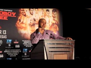 AN EMOTIONAL ADAM BOOTH TALKS TO THE MEDIA AFTER ANDY LEE BECOMES WBO WORLD CHAMPION