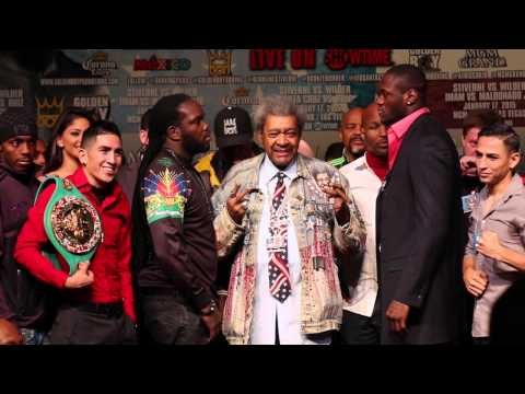 BERMANE STIVERNE v DEONTAY WILDER INTENSE HEAD TO HEAD FACE OFF @ MGM GRAND, LAS VEGAS