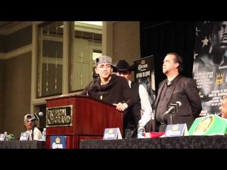 POST FIGHT LEO SANTA CRUZ TALKS TO THE MEDIA / MGM GRAND LAS VEGAS