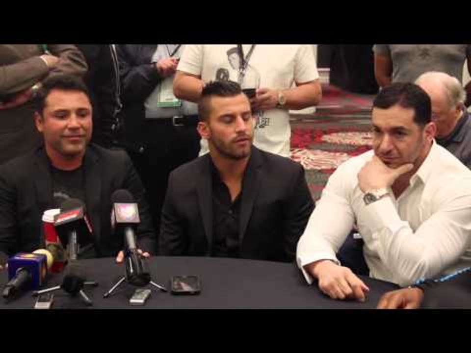 DAVID LEMIEUX SIGNS FOR GOLDEN BOY PROMOTIONS WITH OSCAR DE LA HOYA / iFL TV