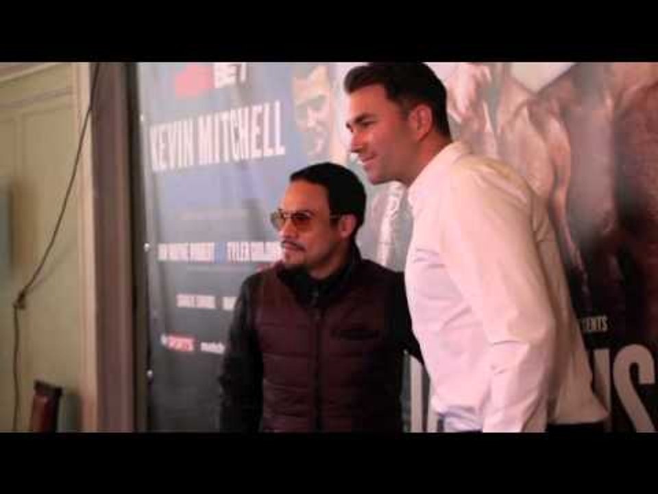 JUAN MANUEL MARQUEZ & EDDIE HEARN TOGETHER AT O2 PRESS CONFERENCE / IFL TV