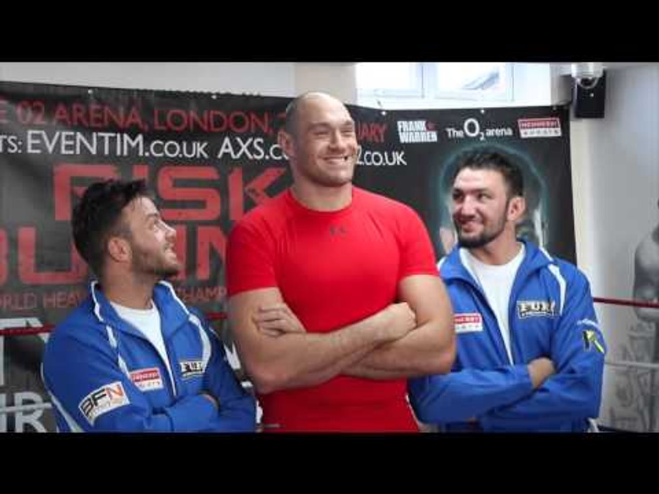 TYSON FURY, PETER FURY, JOHN FURY, HUGHIE FURY, THOMAS FURY, DEMPSEY FURY PHOTO CALL : FURY v HAMMER