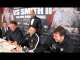 KING ARTHUR ABRAHAM HANDS ACTION FIGURES OF HIMSELF & TRAINER TO PAUL SMITH & JOE GALLAGHER