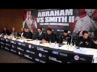 ARTHUR ABRAHAM v PAUL SMITH 2 - FINAL PRESS CONFERENCE IN BERLIN / WBO SUPER-MIDDLEWEIGHT TITLE