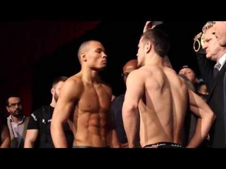 DMITRY CHUDINOV v CHRIS EUBANK JNR OFFICIAL WEIGH IN  HEAD TO HEAD / RISKY BUSINESS