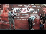 CONNOR SEYMOUR v DANNY BROWN - OFFICIAL WEIGH IN VIDEO FROM HULL / DIVIDE & CONQUER