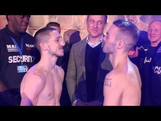 JAZZA DICKENS v JOSH WALE OFFICIAL WEIGH IN & PROLONGED FACE OFF