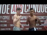 LUKE CAMPBELL v LEVIS MORALES - OFFICIAL WEIGH IN VIDEO FROM HULL / DIVIDE & CONQUER