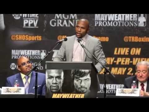 FLOYD MAYWEATHER v MANNY PACQUIAO - OFFICIAL PRESS CONFERNCE FROM LOS ANGELES. / MAY 2 @ MGM GRAND