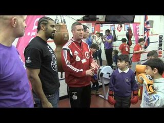 DAVID HAYE SURPRISES THE KIDS OF DOUBLE JAB ABC NEW CROSS (VIDEO)